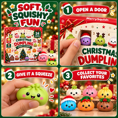Advent Calendar 24 Slow-Rising Dumpling Squishies