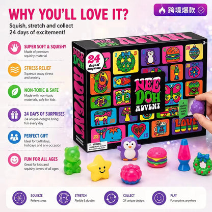 Advent Calendar 24 Slow-Rising Foam Squishy Toys