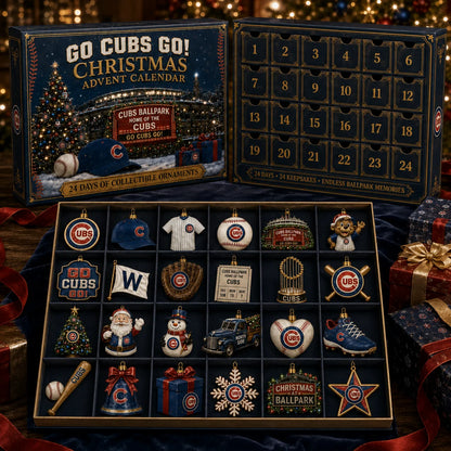 Advent Calendar Baseball 24 Collectible Ornaments