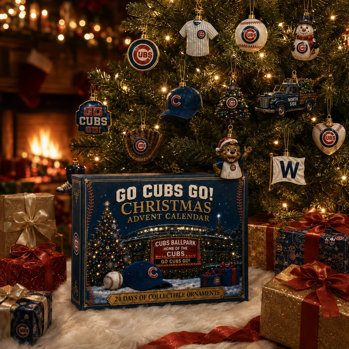 Advent Calendar Baseball 24 Collectible Ornaments