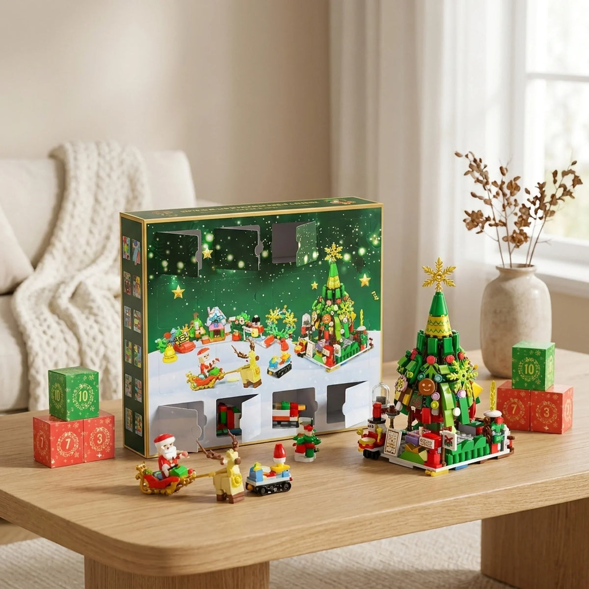 Advent Calendar Buildable Blocks 24-Day Activity