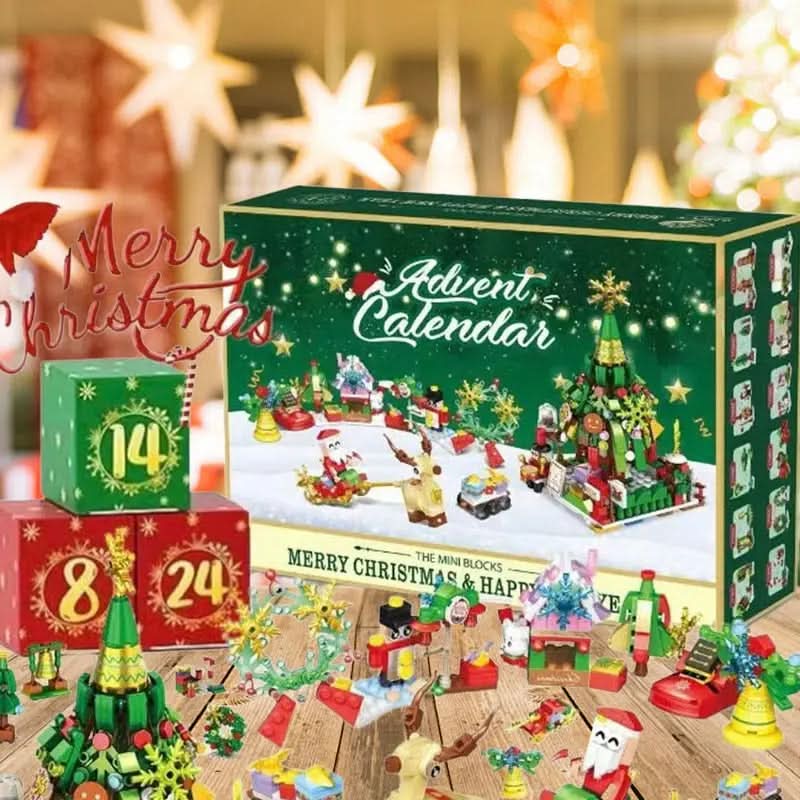 Advent Calendar Buildable Blocks 24-Day Activity