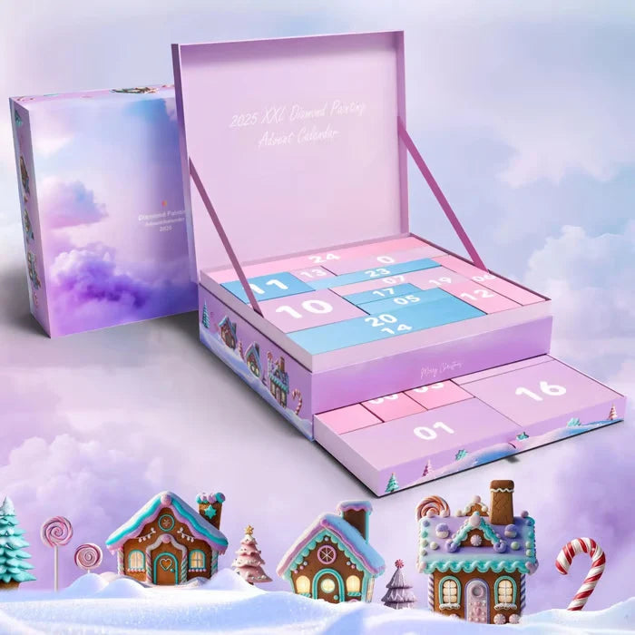 Advent Calendar Craft Kit Diamond Painting Reusable Tools
