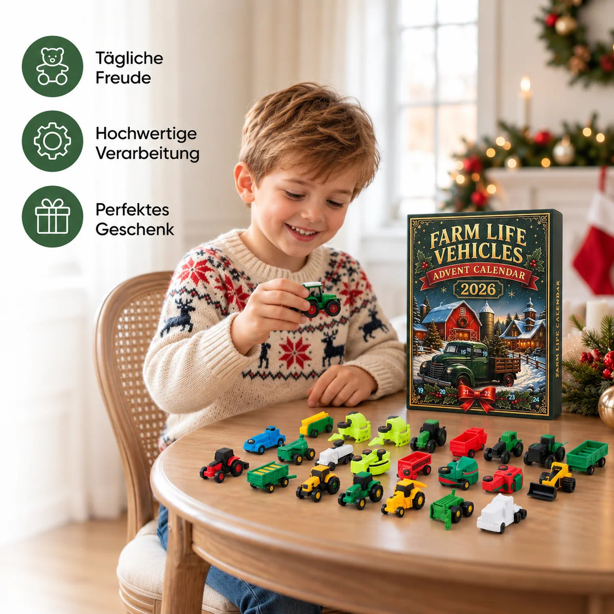Advent Calendar Farm Vehicles 24 Daily Surprises