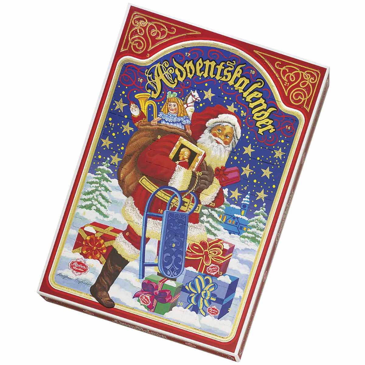Advent Calendar Filled Chocolate Pralines 1.43 lb Nostalgic Design