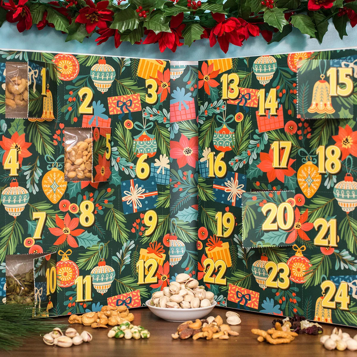 Advent Calendar Gourmet Nuts & Snacks 24-Day Variety