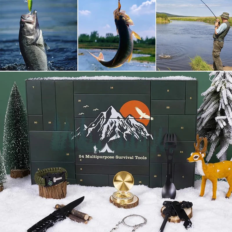 Advent Calendar Outdoor Tools 24 Compartments