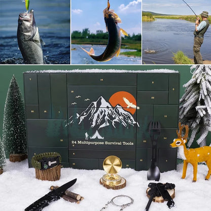 Advent Calendar Outdoor Tools 24 Compartments