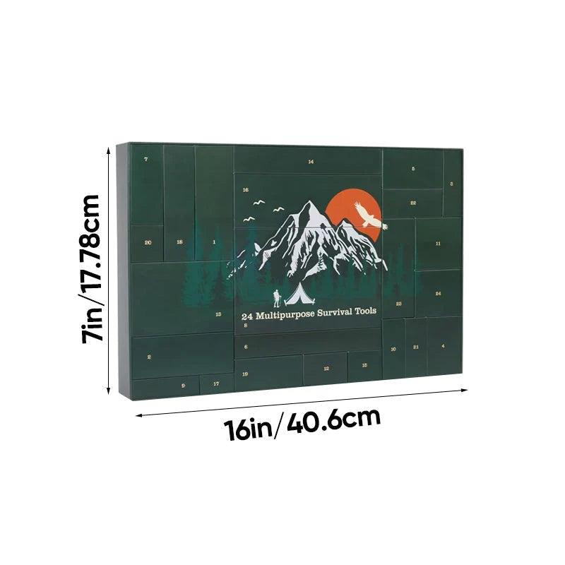 Advent Calendar Outdoor Tools 24 Compartments