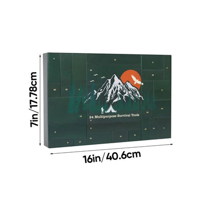 Advent Calendar Outdoor Tools 24 Compartments