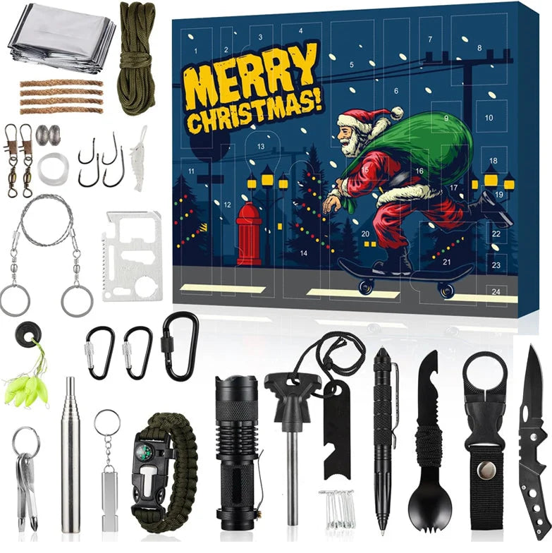 Advent Calendar Outdoor Tools 24 Compartments