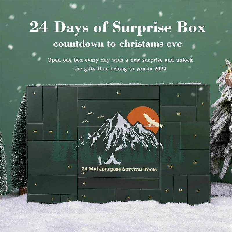 Advent Calendar Outdoor Tools 24 Compartments