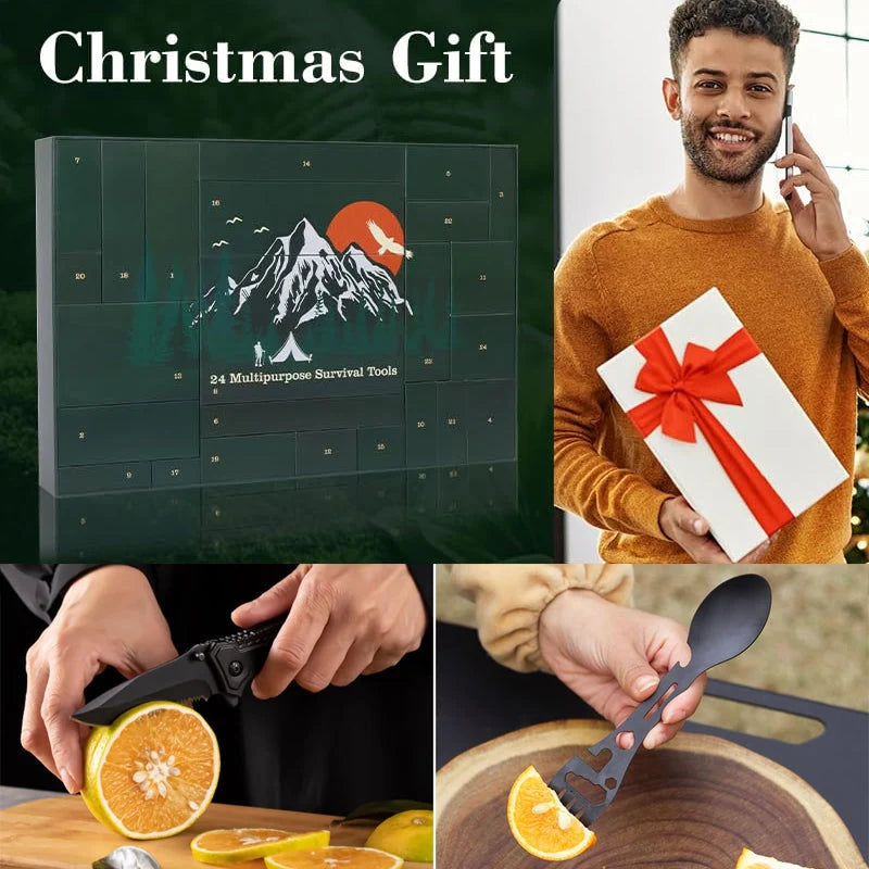 Advent Calendar Outdoor Tools 24 Compartments