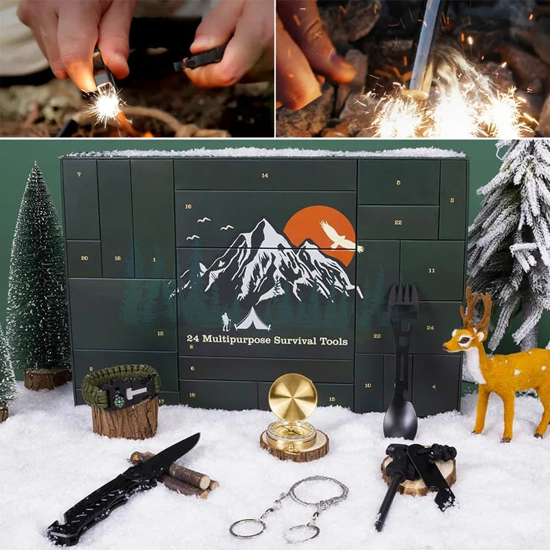 Advent Calendar Outdoor Tools 24 Compartments