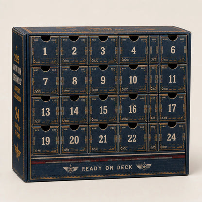 Aircraft Advent Calendar 24 Collectible Miniatures Book-Style Case