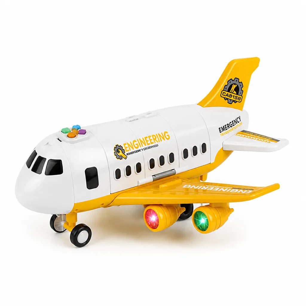 Airplane Toy Blinking Lights Durable Plastic