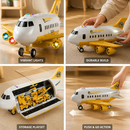 Airplane Toy Blinking Lights Durable Plastic