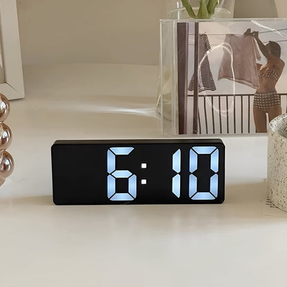 Alarm Clock LED Mirror Display USB & Battery