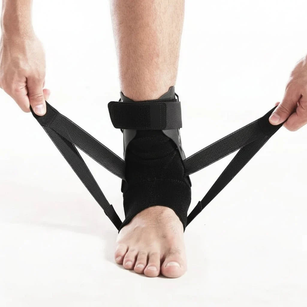 Ankle Brace Double Stabilizers Non-Slip Ergonomic Fit
