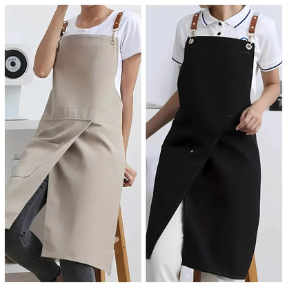 Apron Split Skirt Water-Resistant Microfiber Adjustable Metal Buckles