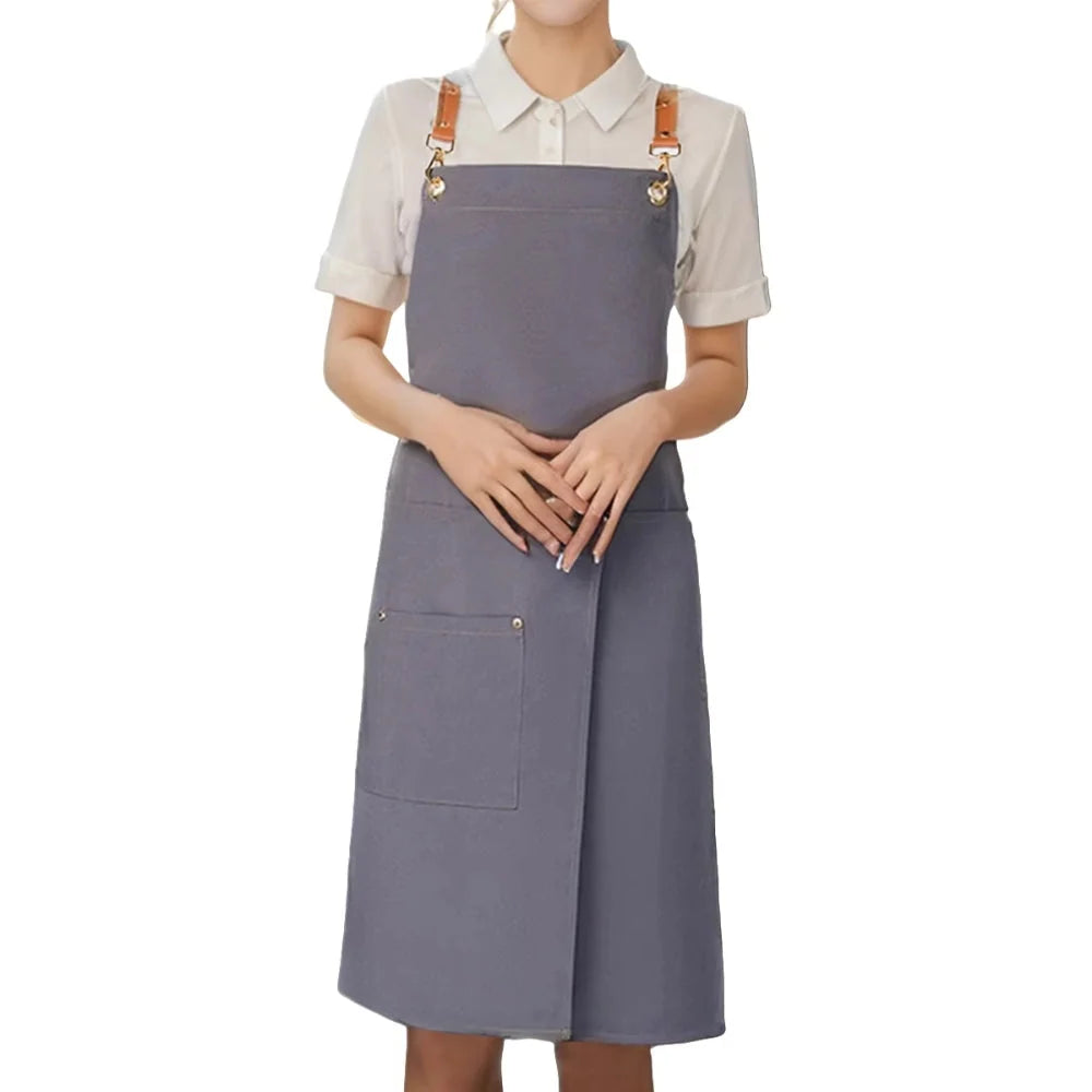 Apron Split Skirt Water-Resistant Microfiber Adjustable Metal Buckles
