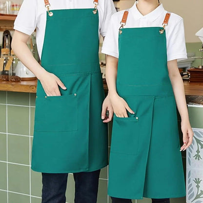 Apron Split Skirt Water-Resistant Microfiber Adjustable Metal Buckles