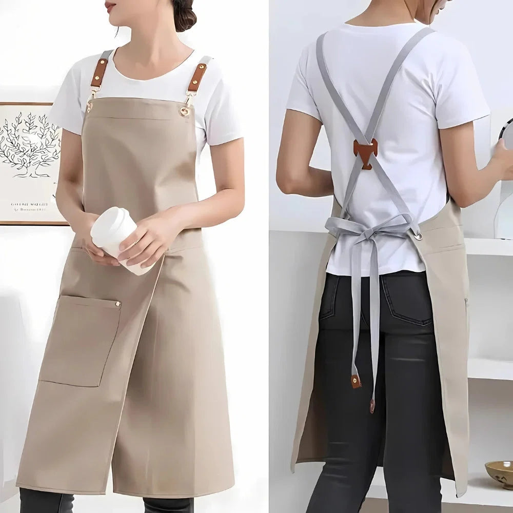 Apron Split Skirt Water-Resistant Microfiber Adjustable Metal Buckles