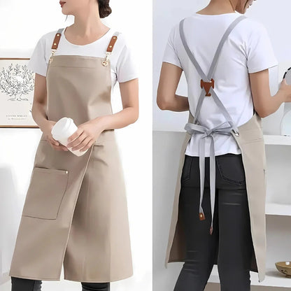 Apron Split Skirt Water-Resistant Microfiber Adjustable Metal Buckles