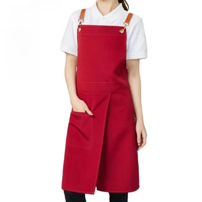 Apron Split Skirt Water-Resistant Microfiber Adjustable Metal Buckles