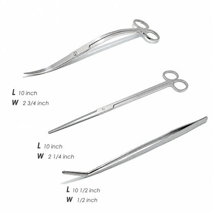 Aquarium Tool Set Stainless Steel Plant Trimming