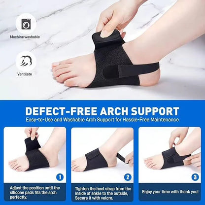Arch Support Inserts Adjustable Compression Gel Cushioning