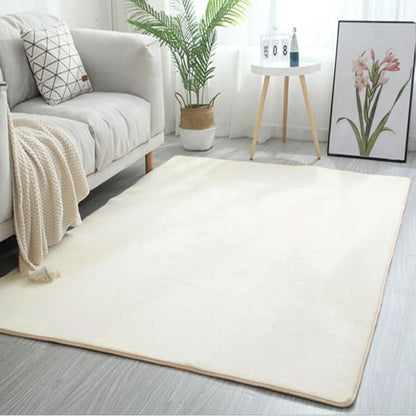 Area Rug Plush Polyester Soft Underfoot Comfort