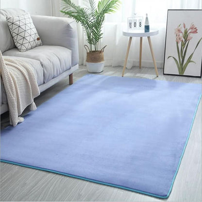 Area Rug Plush Polyester Soft Underfoot Comfort