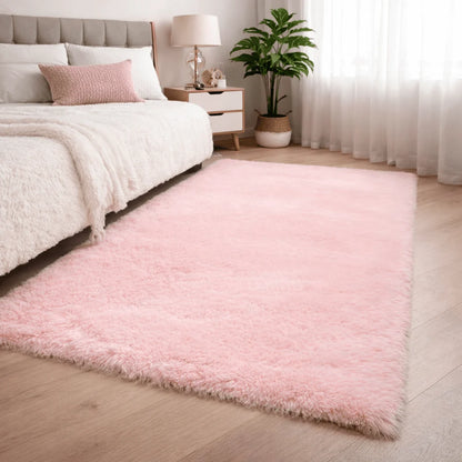 Area Rug Soft Polyester Easy-Care Surface