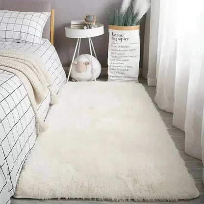 Area Rug Soft Polyester Easy-Care Surface