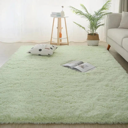Area Rug Soft Polyester Easy-Care Surface