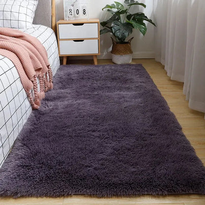 Area Rug Soft Polyester Easy-Care Surface