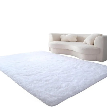 Area Rug Soft Polyester Easy-Care Surface