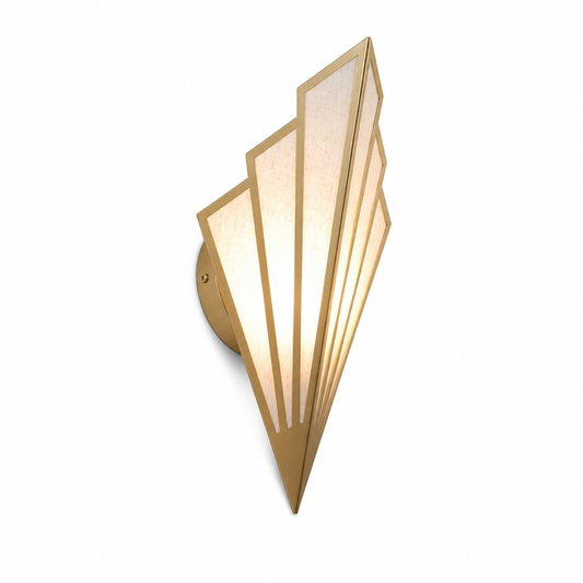 Art Deco Fan-Shaped Iron Wall Light