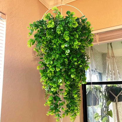 Artificial Hanging Eucalyptus Plant UV-Resistant Set of 2