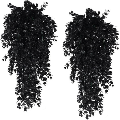 Artificial Hanging Eucalyptus Plant UV-Resistant Set of 2