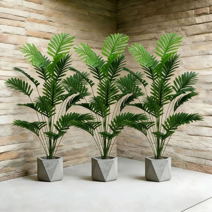 Artificial Palm Leaf Stem Realistic Flexible 43.3-Inch Length