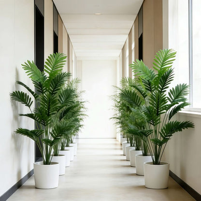 Artificial Palm Leaf Stem Realistic Flexible 43.3-Inch Length