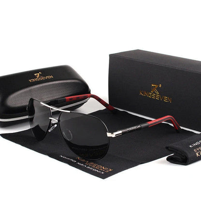 Aviator Sunglasses Polarized UV400 Adjustable Silicone Temples