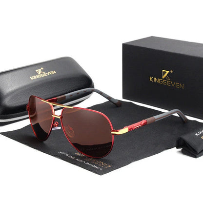 Aviator Sunglasses Polarized UV400 Adjustable Silicone Temples