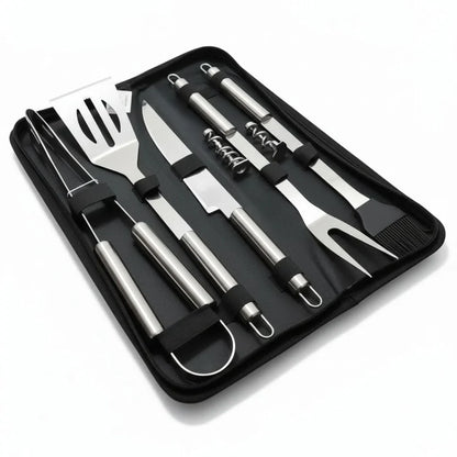 BBQ Tool Set Stainless Steel Heat-Resistant With Carry Bag
