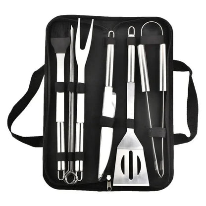 BBQ Tool Set Stainless Steel Heat-Resistant With Carry Bag