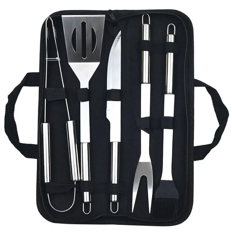 BBQ Tool Set Stainless Steel Heat-Resistant With Carry Bag