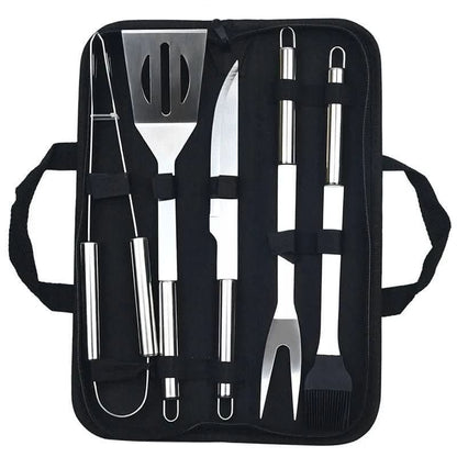BBQ Tool Set Stainless Steel Heat-Resistant With Carry Bag