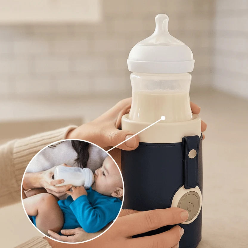 Baby Bottle Warmer Portable USB Insulated 3-Temp